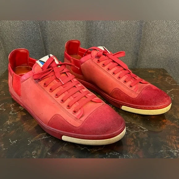 louis vuitton burgundy shoes